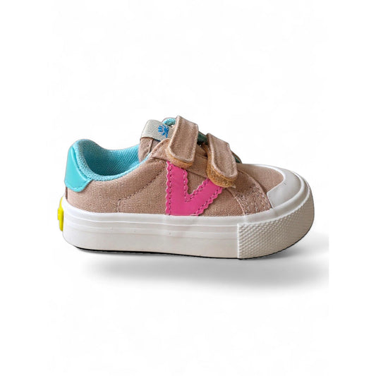 Sneakers bambina cipria rosa verde acqua Victoria Tribu Scarpetteria Gica Trani
