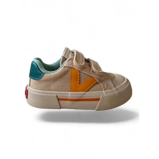Sneakers bambino beige arancione verde Victoria Tribu Scarpetteria Gica Trani
