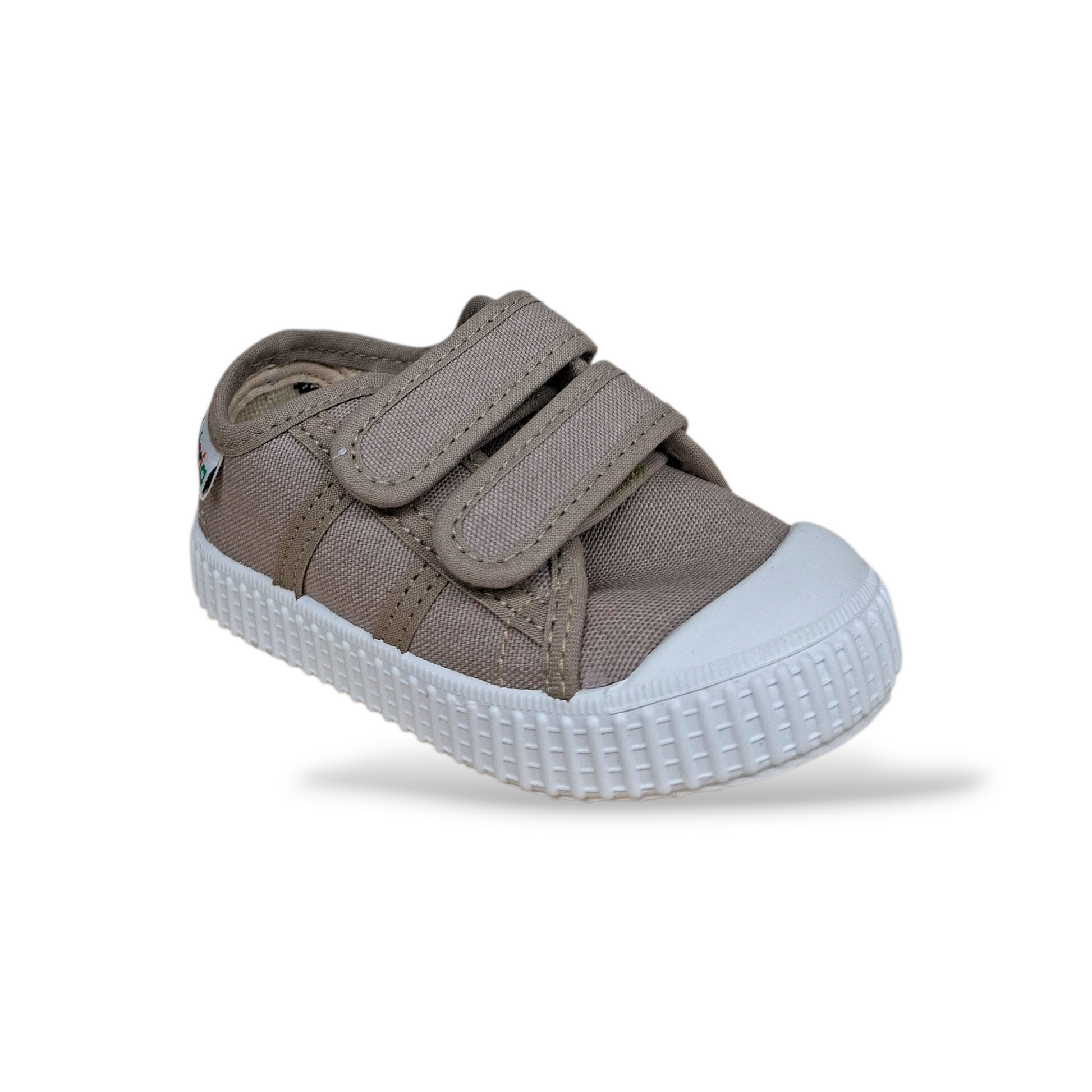 Sneakers bambino tela velcro beige Victoria Scarpetteria Gica Trani

