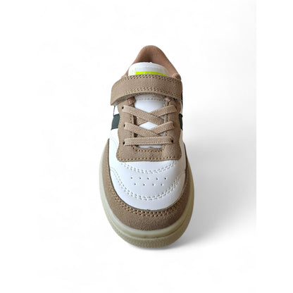 Sneakers bambino premium pelle bianca verdone Victoria Oslo Scarpetteria Gica Trani
