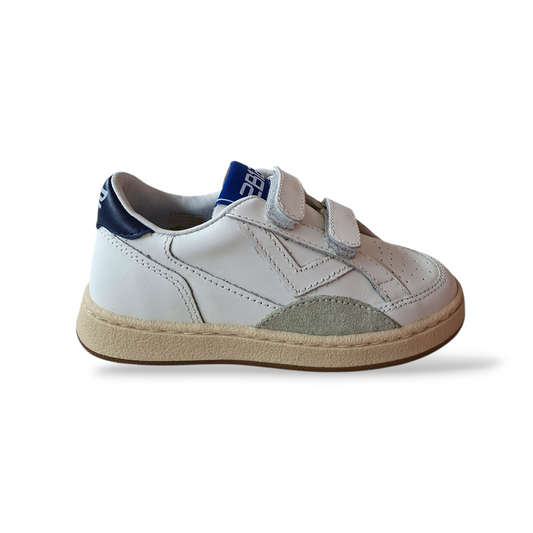 Sneakers bambino ragazzi 2B12 Junior Hyper bianche pelle laccio Scarpetteria Gica Made in Italy
