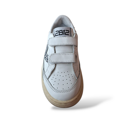 Sneakers eleganti bambina 2B12 glitter argento cerimonie taglie 22-34 Scarpetteria Gica
