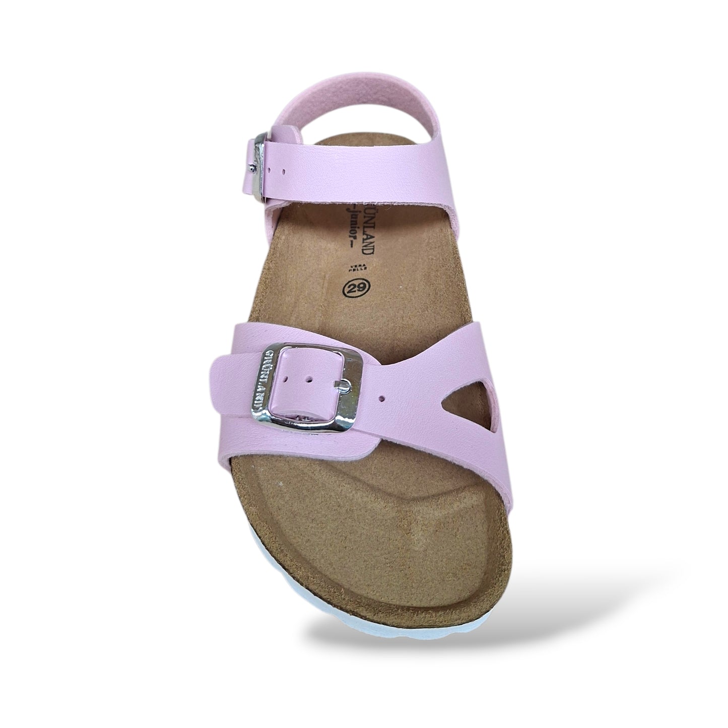 Sandalo Bio Sughero Bambine e Ragazze Grunland Junior Luce Rosa – Fibia Sottopiede Sughero EVA