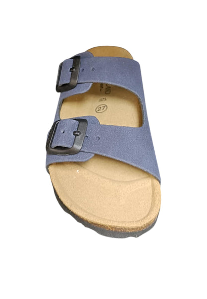 Scarpe ciabatta Bambini e ragazzi Grunland Junior 0714  BLU fibia