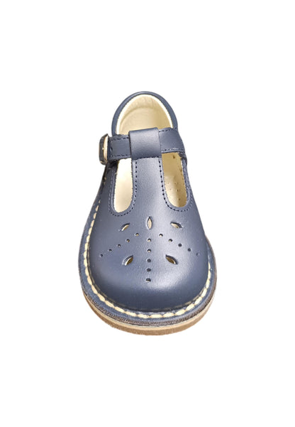 Scarpe occhi di bue-semiaperto Bambini panyno B2805  blue fibia
