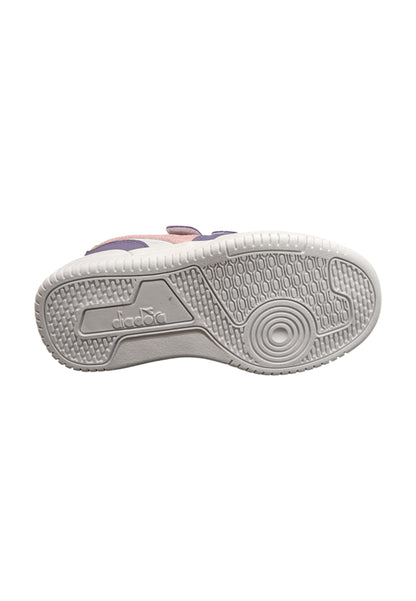 Scarpe sneakers Bambine e ragazze Diadora GAME  bianco-viola velcro