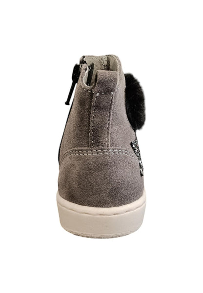 Stivaletti bambina Balocchi BLK STK grigio tortora pelle - Primi passi Made in Italy