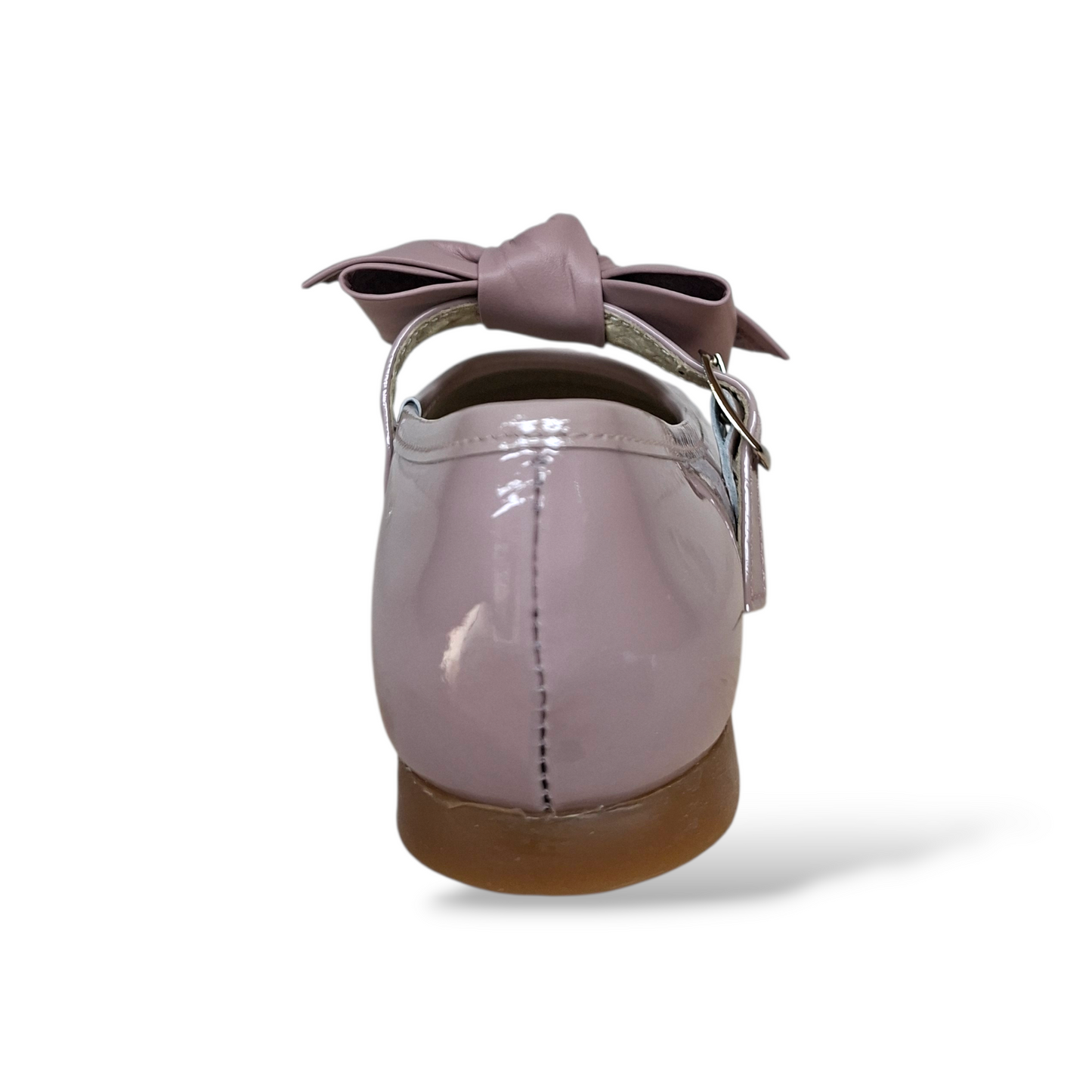 Ballerine bambina PANYNO cipria vernice fibbia cerimonia eleganti