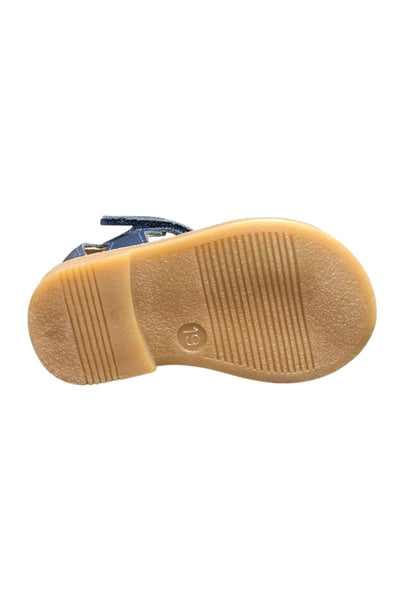 Scarpe occhi di bue-semiaperto Bambini platis open classic  blue velcro
