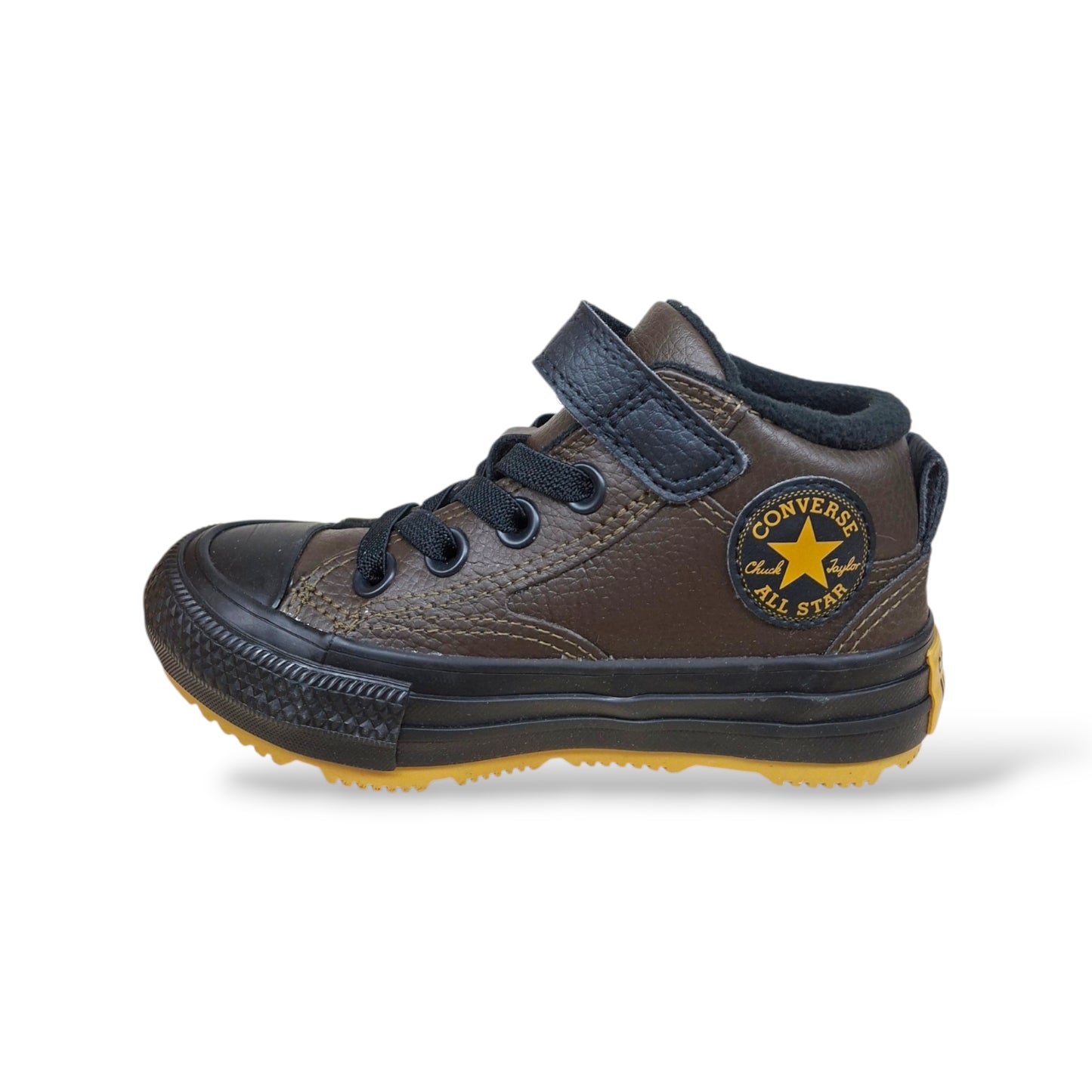 Scarpe sneakers Bambini e ragazzi converse malden street A18062C marrone-nero laccio elastico e velcro