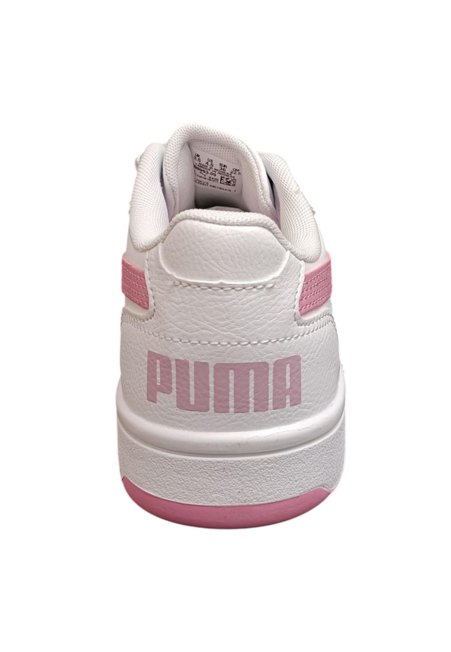 Scarpe sneakers Bambini e ragazzi PUMA REBOUND  bianco-rosa laccio