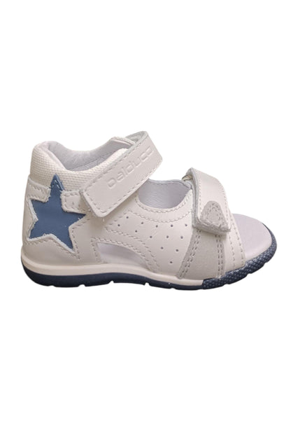 Scarpe sandalo tallonato Bambini balducci CITA  bianco-blue velcro