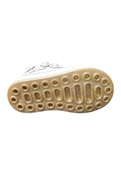 Scarpe sneakers bambina balducci cita  bianco-oro laccio e zip laterale