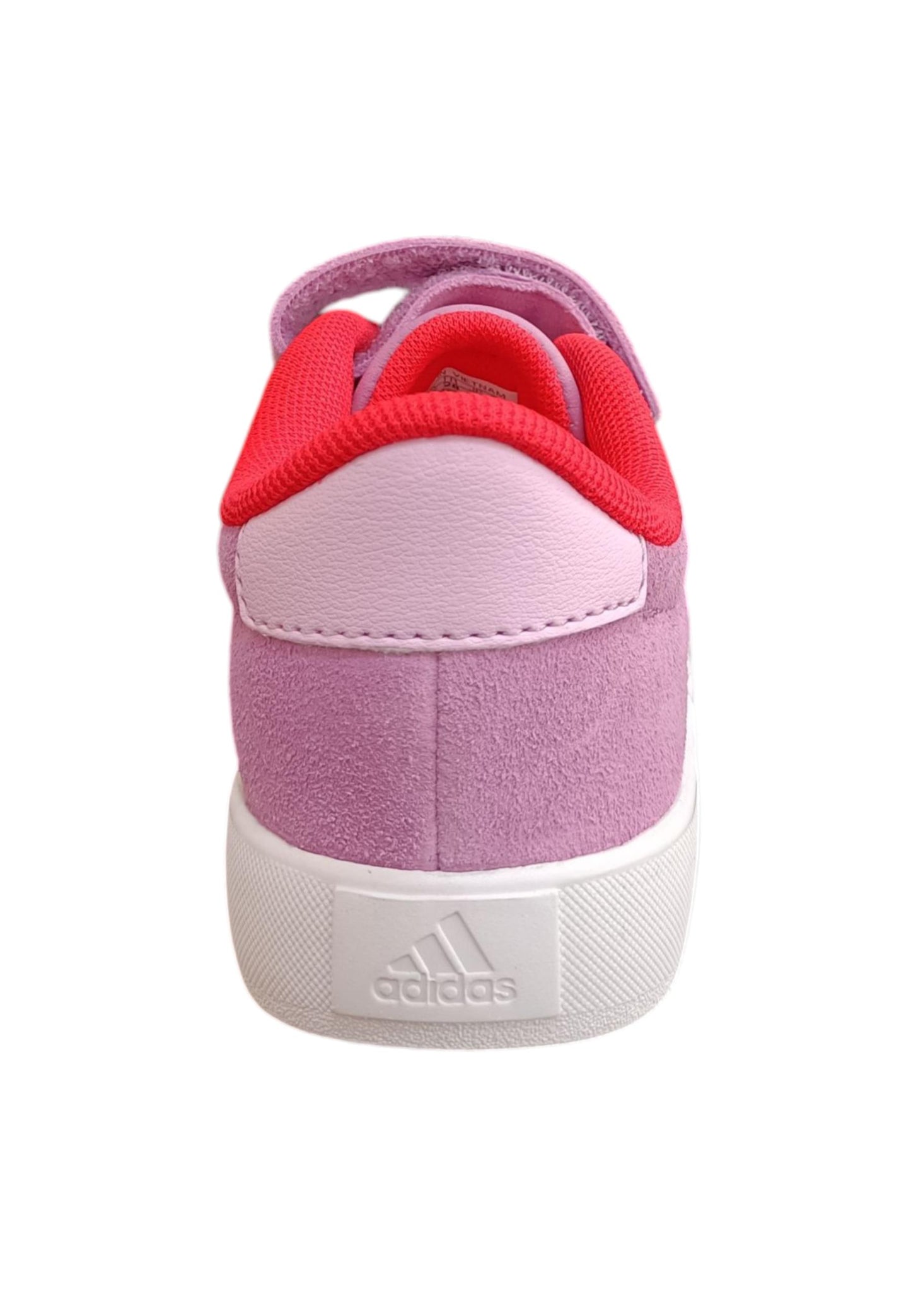 sarpe sneakers Bambini e ragazzi adidas GRAND COURT viola-bianco laccio elastico e velcro