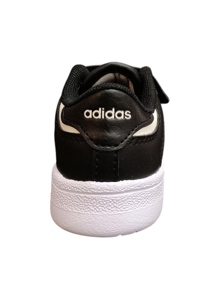 Scarpe sneakers Bambini e ragazzi adidas rapid court  nero-bianco velcro