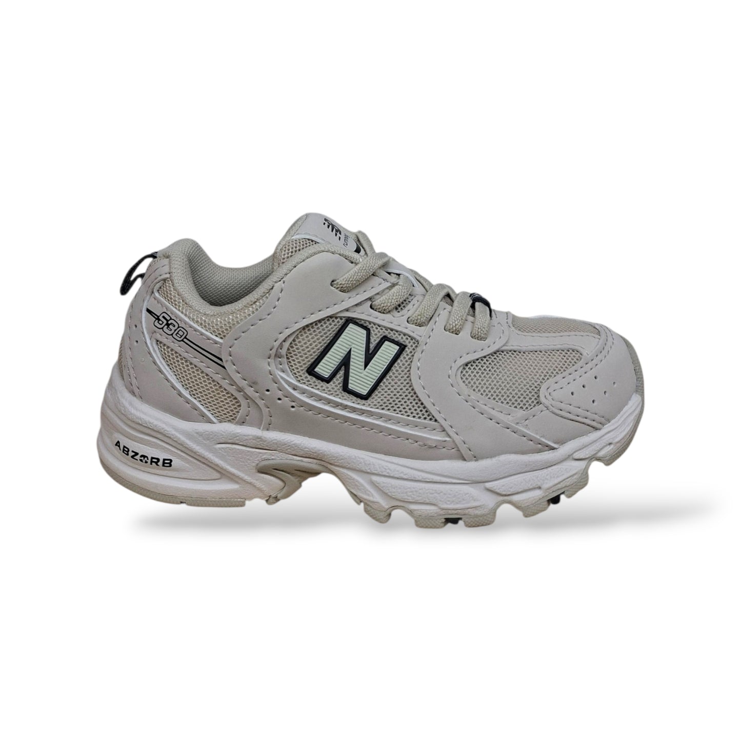 New Balance 530 Sneakers Bambini Ragazzi Beige Bianco | Taglia 20-40 | Pelle Tessuto | Scarpetteria Gica