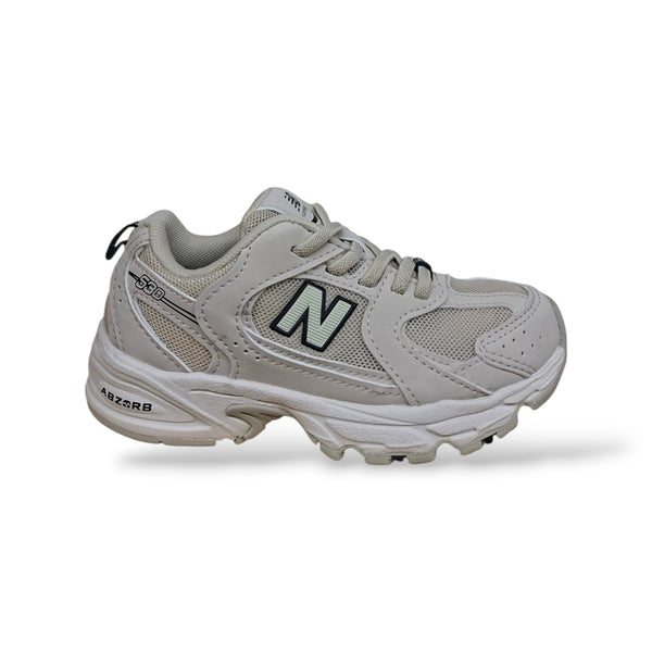 New Balance 530 Sneakers Bambini Ragazzi Beige Bianco | Taglia 20-40 | Pelle Tessuto | Scarpetteria Gica