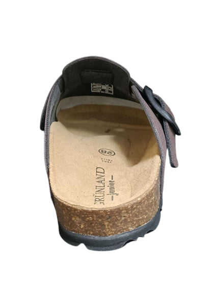 Scarpe ciabatta Bambini e ragazzi Grunland Junior 0716  TESTA DI MORO fibia