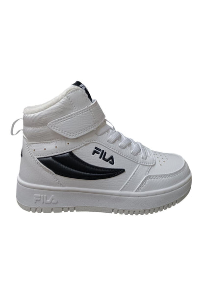 Scarpe sneakers Unisex bambino fila REGA  bianco-celeste-blue laccio elastico e velcro