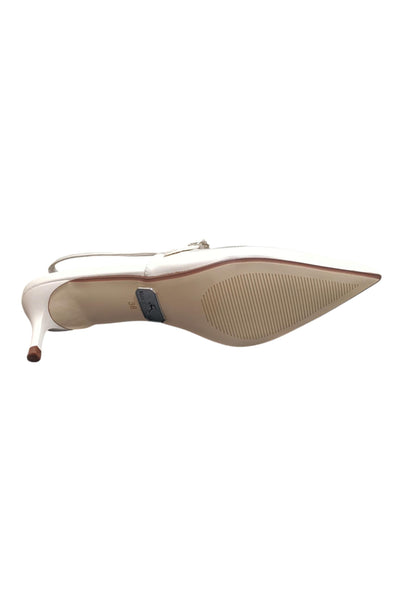 Décolleté donna Nazareno Gabrieli bianco vernice - Eleganza luminosa con elastico