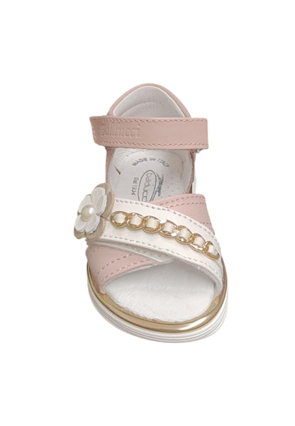 Scarpe sandalo tallonato Bambine balducci CITA  rosa-bianco-oro velcro