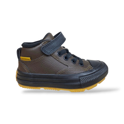 Scarpe sneakers Bambini e ragazzi converse malden street A18062C marrone-nero laccio elastico e velcro