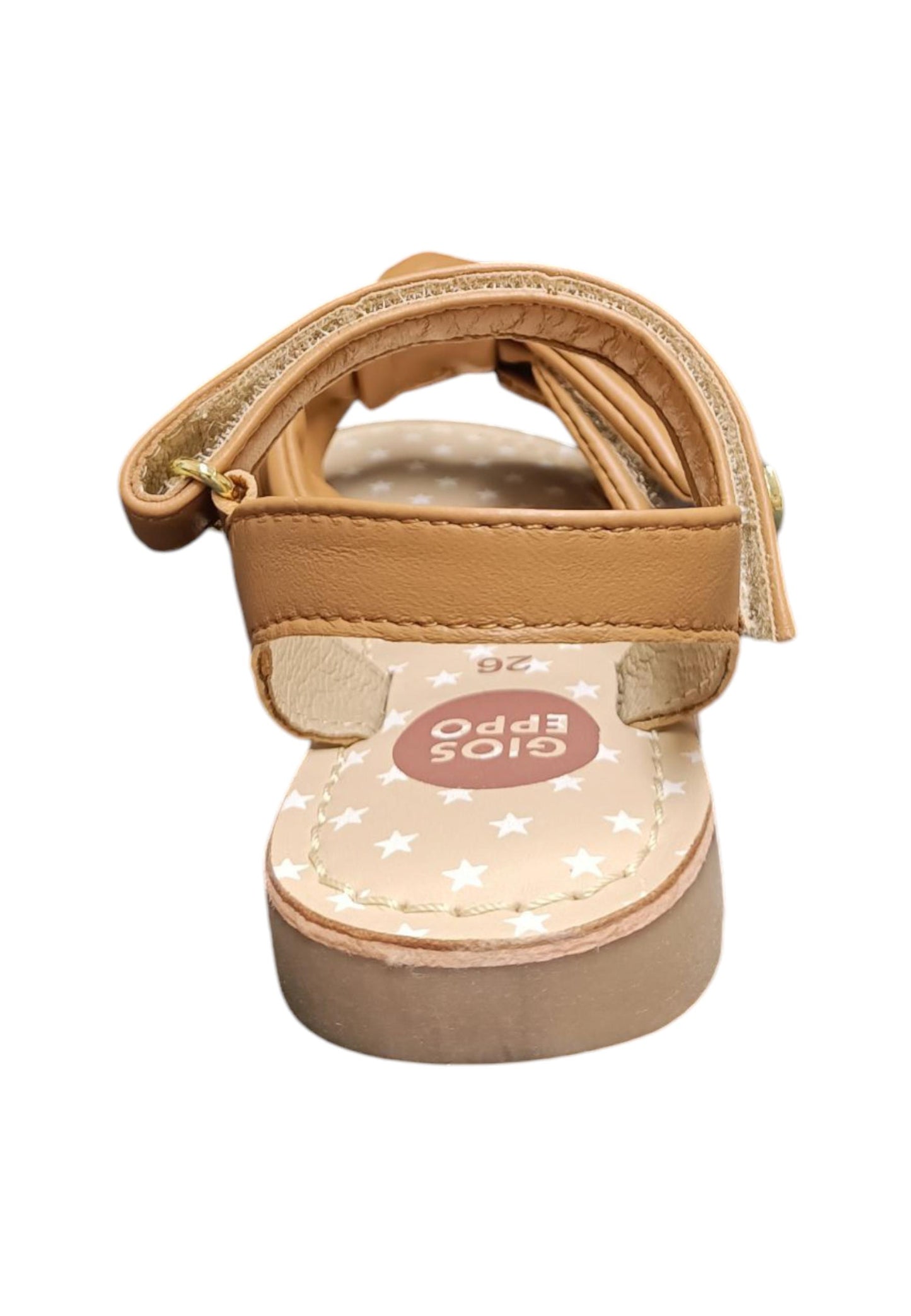 Sandalo bambina Gioseppo Wareham cuoio pelle velcro comfort elegance