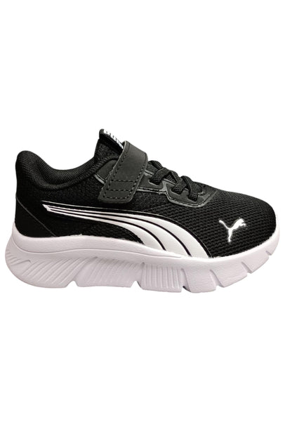 Sneakers bambino Puma Flex Focus nero bianco tessuto - Leggerezza sportiva con chiusura pratica