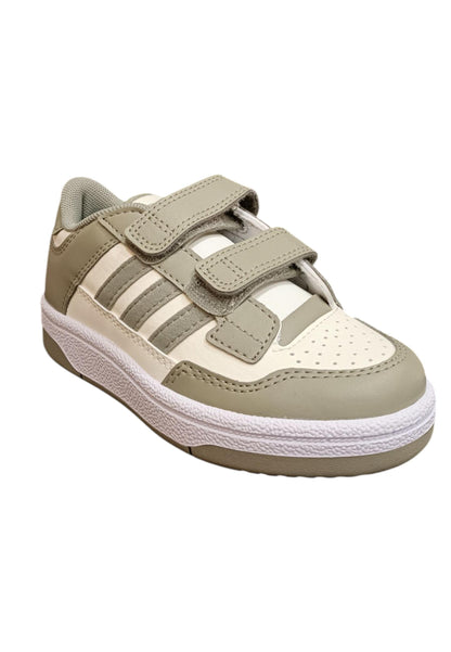 Scarpe sneakers Bambini e ragazzi adidas rapid court  grigio-bianco velcro