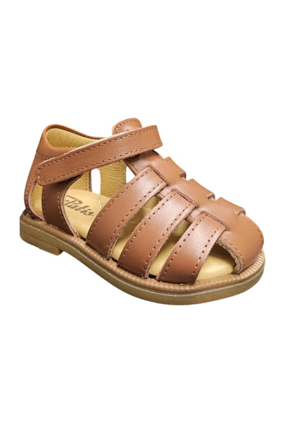 Scarpe occhi di bue-semiaperto Bambini platis open classic  cuoio velcro
