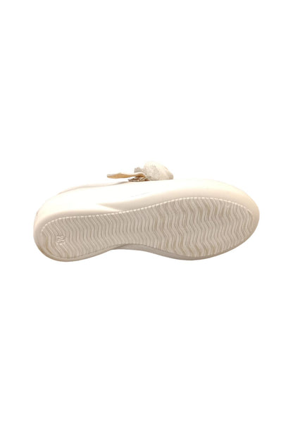 Ballerina bambina Platis P2384 bianco multicolore pelle fibbia elegance style