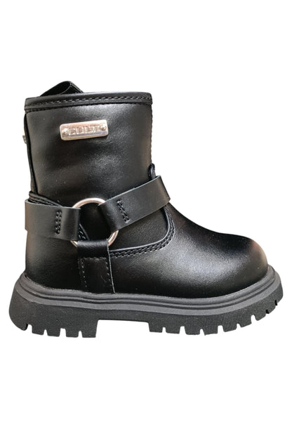 Stivaletti bambino Cult Martin nero pelle - Stile urban con zip laterale