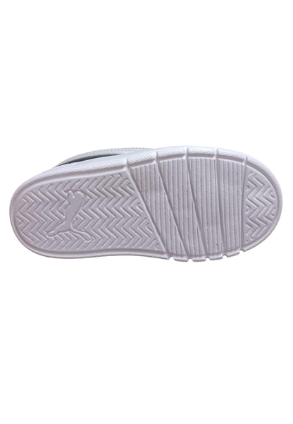 Scarpe sneakers Bambini e ragazzi PUMA COURTFLEX  nero-bianco-blue laccio elastico e velcro