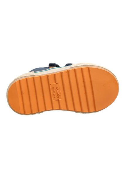 Scarpe sneakers Bambini e ragazzi Victoria tribu blue-arancione velcro
