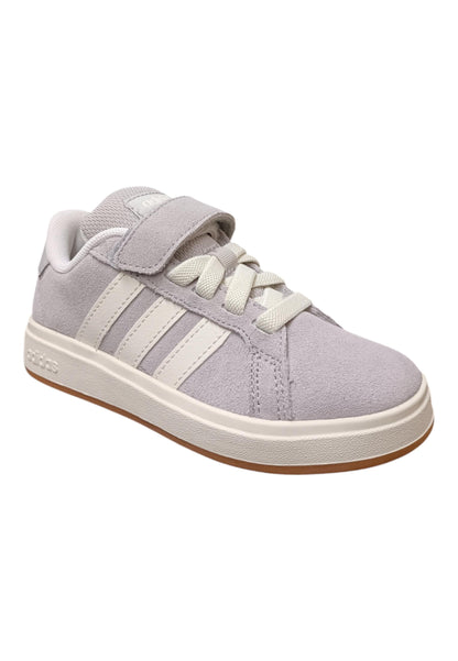 sarpe sneakers Bambini e ragazzi adidas GRAND COURT  grigio-bianco velcro