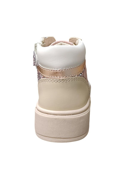 Scarpe sneakers Bambine e ragazze balducci KIABI  beige-rosa-bianco-multicolor laccio e zip laterale