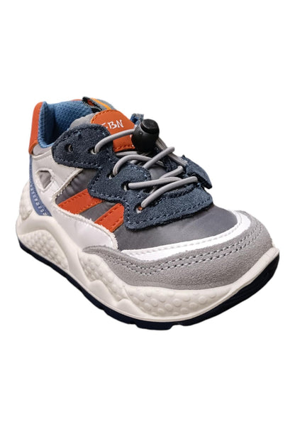 Scarpe sneakers Unisex bambini balocchi SPORT  blue-grigio-rosso-bianco laccio elastico con cursore