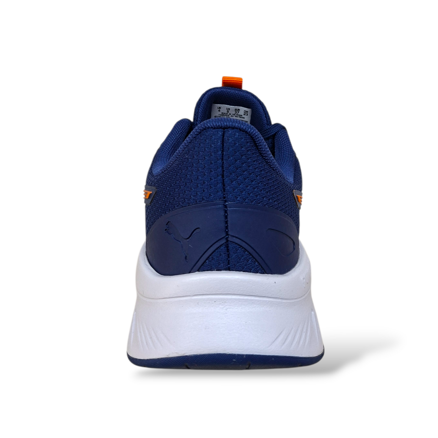 Scarpe sneakers Bambini e ragazzi PUMA flexfocus moder 401517 blue-arancione laccio