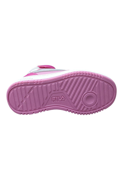 Scarpe sneakers Unisex bambino fila REGA  bianco-celeste-blue laccio elastico e velcro