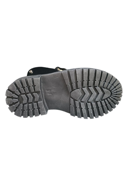 Anfibio bambina Gioseppo Mulliken nero pelle zip laterale urban style