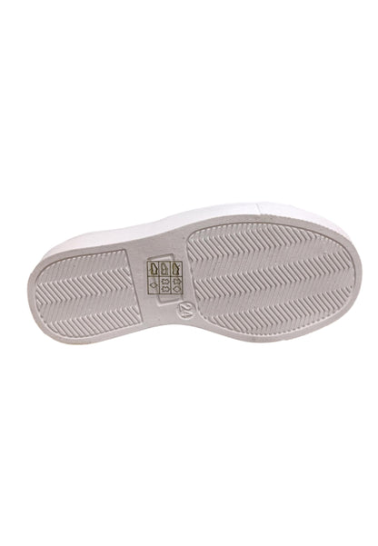 Scarpe sneakers Bambine e ragazze balducci BUTTER  bianco-argento-beige-maculato laccio e zip laterale