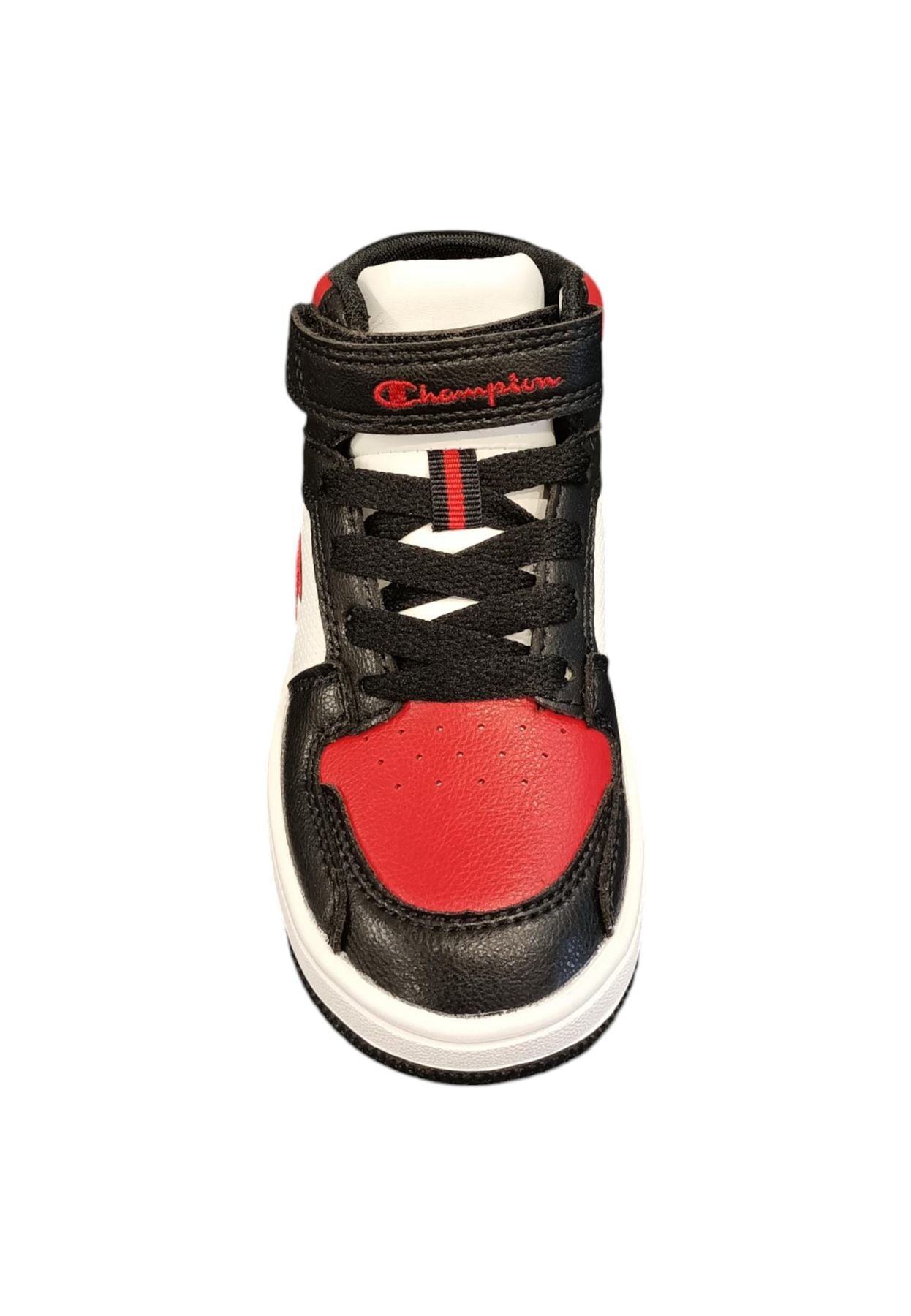 Scarpe sneakers Unisex bambini Champion REBOUND  bianco-nero laccio elastico