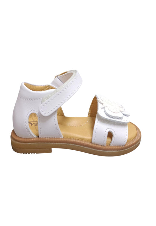 Scarpe sandalo tallonato Bambine platis open classic  bianco velcro