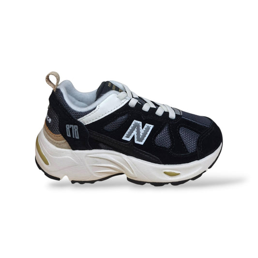 New Balance 878 Sneakers Bambini Ragazzi Nero Bianco | Taglia 20-35 | Suede Tessuto | Scarpetteria Gica