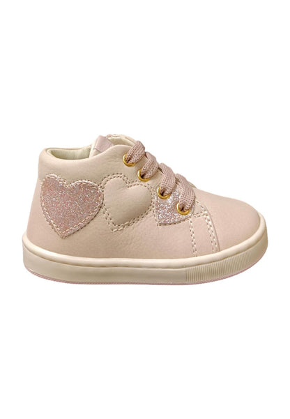 Scarpe sneakers bambina balducci cita  rosa laccio e zip laterale