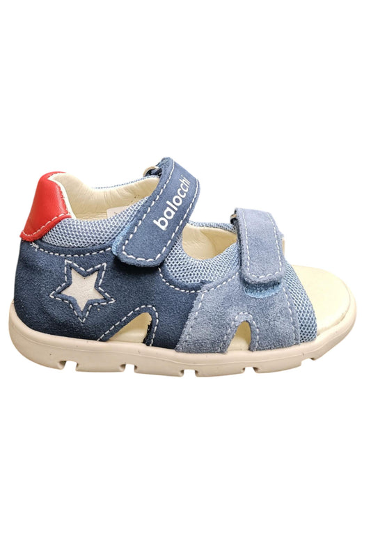 Sandali bambino Balocchi Over blue celeste rosso primi passi