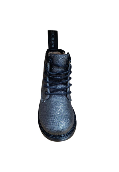Anfibio bambina Grunland Junior Nill antracite glitter zip laterale urban style