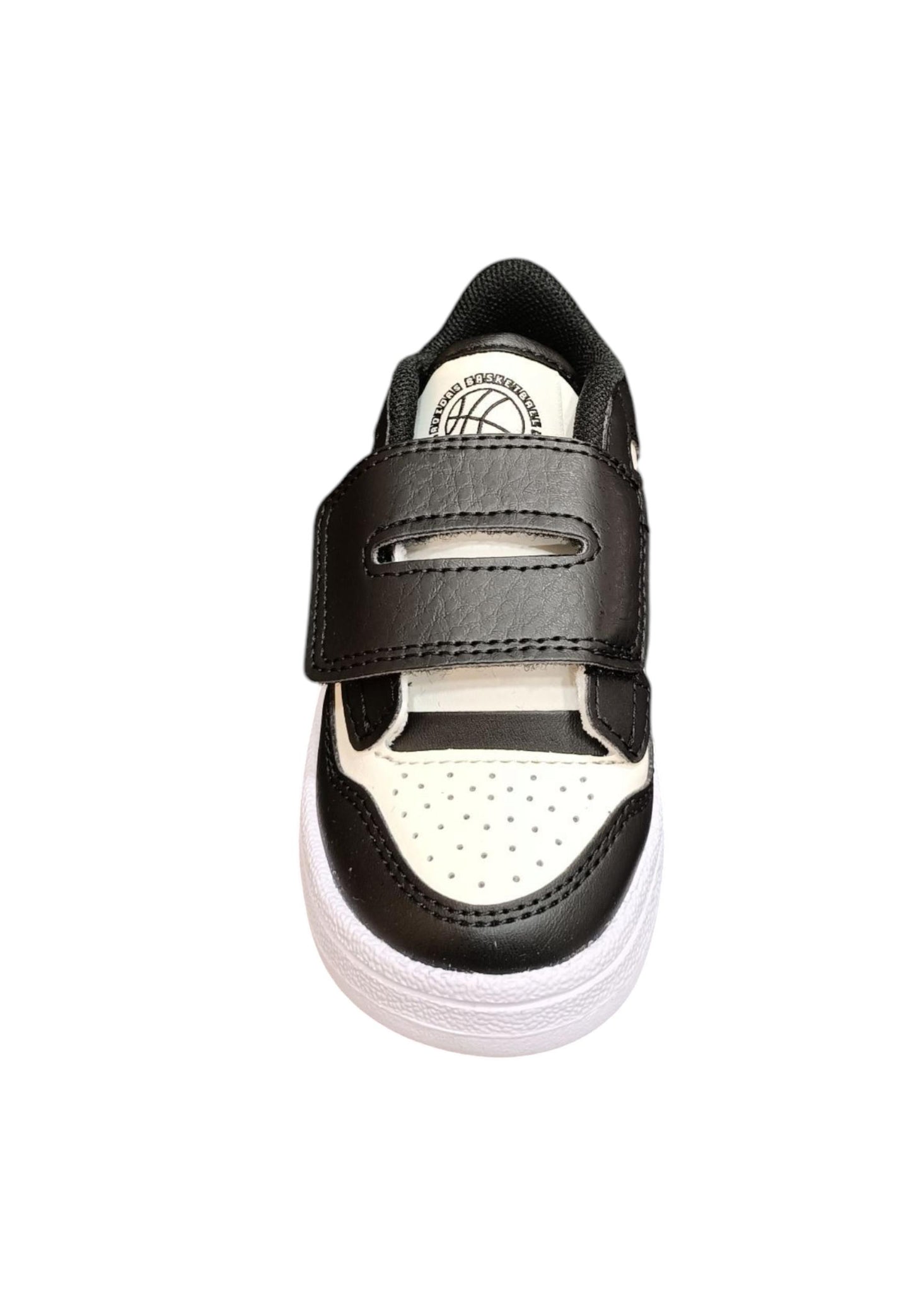 Scarpe sneakers Bambini e ragazzi adidas rapid court  nero-bianco velcro