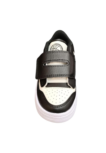 Scarpe sneakers Bambini e ragazzi adidas rapid court  nero-bianco velcro