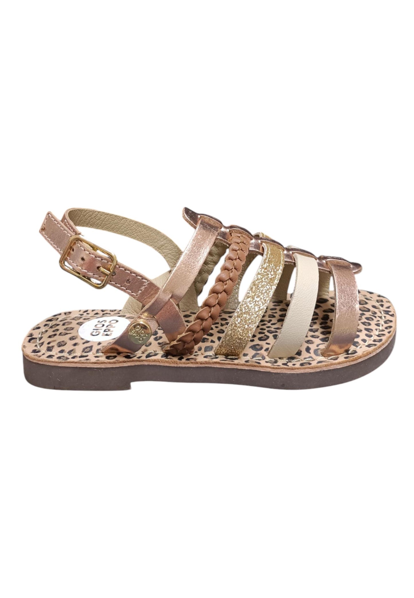 Sandali bambina Gioseppo Harwich oro rosato pelle